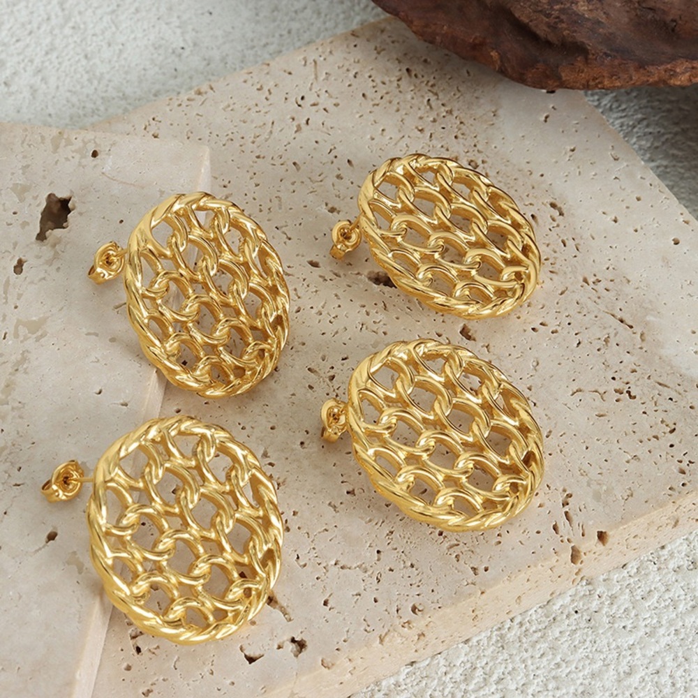24K Gold Vintage Inspired Earrings*Statement Earrings*Waterproof Jewelry* - Picture 5 of 6